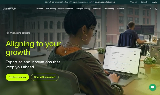 Liquid Web fully managed VPS and dedicated hosting homepage