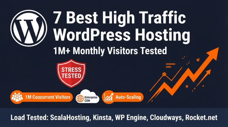 Best High Traffic WordPress Hosting 2026 (500-User Load Tests)