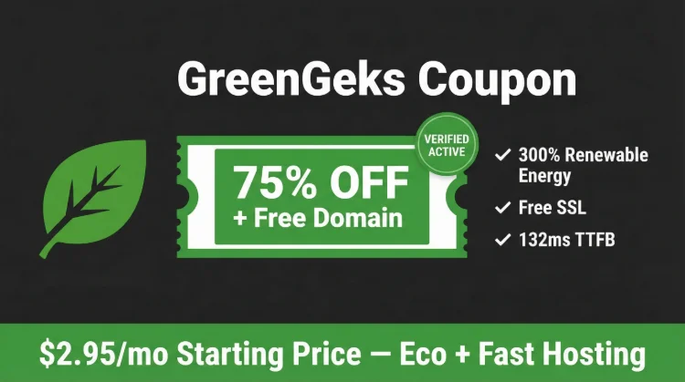 GreenGeeks Coupon Code 2026: 70% Off with THATMYGREEN