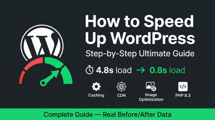 How to Speed Up WordPress: The Complete 2026 Guide (Real Data)