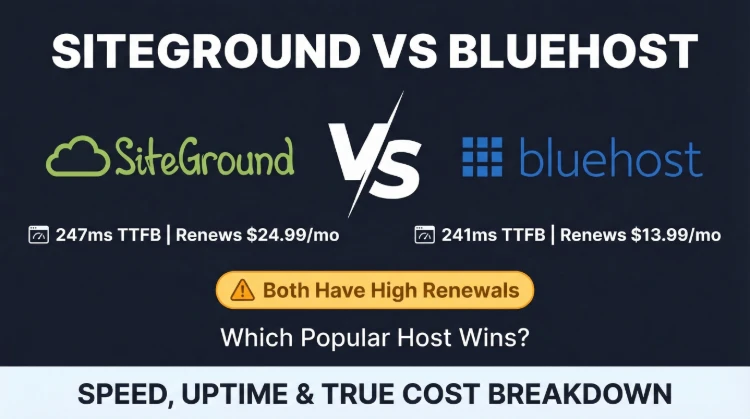 SiteGround vs Bluehost: Which Host is Better in 2026?